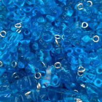 Gummy bear charm blue, per piece